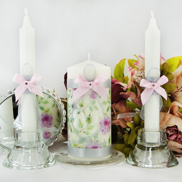 Набор свечей коллекция "Розалин"