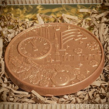 Шоколад фигурный "Новогодняя медаль"