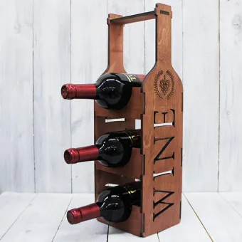 Интерьерная подставка для бутылок WINE