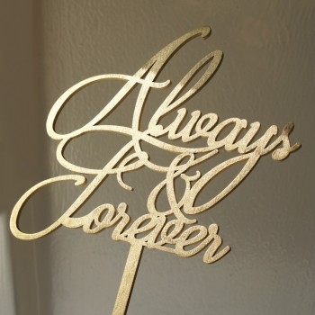Топпер для свадебного торта "Always & forever"