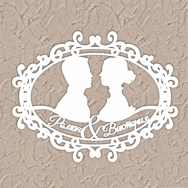 Монограмма на свадьбу Вариант №22