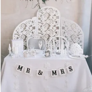 Гирлянда на ленте "MR & MRS"