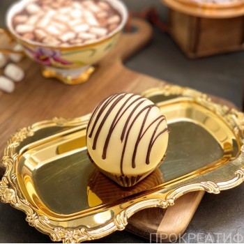 Шоколадная бомбочка КЛАССИКА белый шоколад