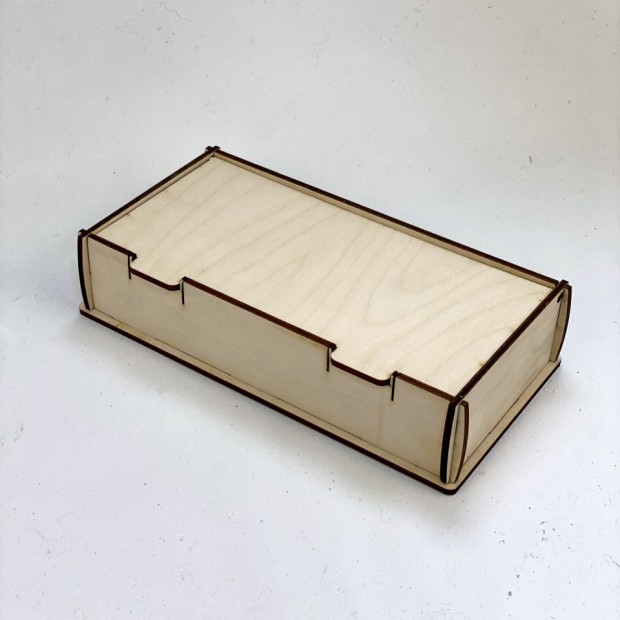 Деревянная коробка 21*10*4, фанера 4 мм