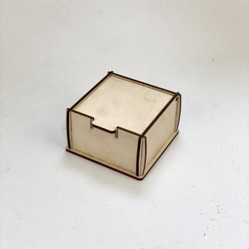Деревянная коробка 10,7*10,7*6, фанера 4 мм