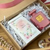 АРОМАТЫ ВЕСНЫ - женский подарочный набор с чаем  и шоколадом ручной работы