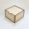 Деревянная коробка 16*18*5 см, фанера 4 мм