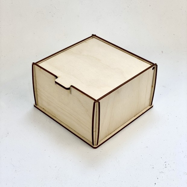 Деревянная коробка 14,5*21,5*6,5 см, фанера 4 мм