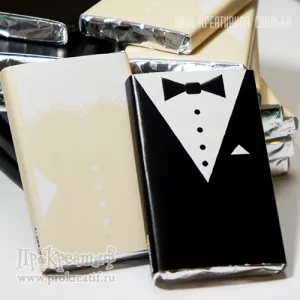 Свадебный шоколад 12г  Жених и Невеста Свадебный шоколад 12г  Жених и Невеста