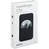 Аккумулятор с подсветкой markBright City, 10000 мАч, серый