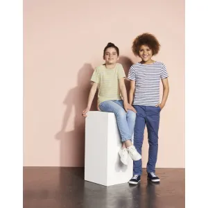 Футболка детская Miles Kids белая с темно-синим