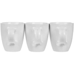 Кофейная кружка Pairy с ложкой, белая с синей Кофейная кружка Pairy с ложкой, белая с синей