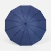Зонт складной Skymate с УФ-защитой и ручкой-карабином, темно-синий