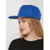 Бейсболка Snapback с прямым козырьком, ярко-синяя