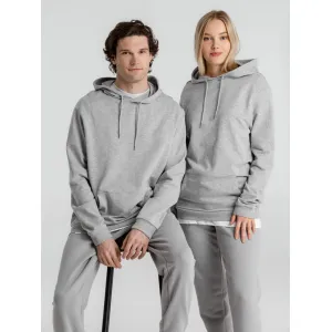 Толстовка с капюшоном унисекс Hoodie, серый меланж Толстовка с капюшоном унисекс Hoodie, серый меланж