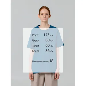 Футболка унисекс Vozduh 1.0, синяя Футболка унисекс Vozduh 1.0, синяя