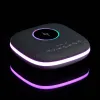 Bluetooth колонка с беспроводной зарядкой и подсветкой Terrafonic, серая