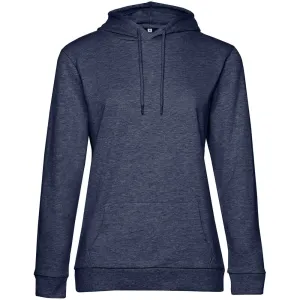 Толстовка с капюшоном женская Hoodie, синий меланж
