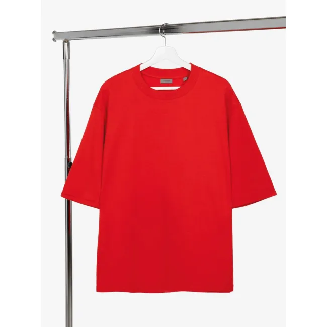 Футболка оверсайз унисекс Kosmos 2.0, красная (алая)