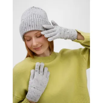 Перчатки сенсорные Spotti Senso, светло-серые Перчатки сенсорные Spotti Senso, светло-серые