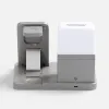 Зарядная станция с электронными часами и подсветкой Large Charge ver.3, серая