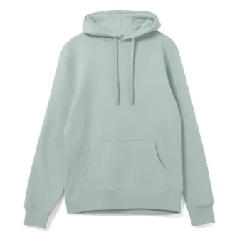 Толстовка с капюшоном унисекс Hoodie, серо-зеленая