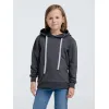 Толстовка с капюшоном детская Kirenga Kids, темно-серая (графит)