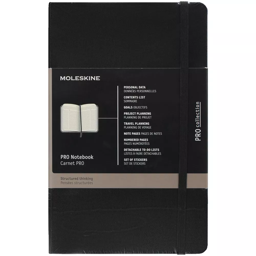 Записная книжка Moleskine Professional Large, черная