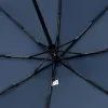 Зонт складной Classic, темно-синий с темной ручкой