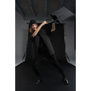 Шопер B3, черный с черными ручками