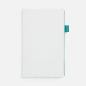Ежедневник White Shall, недатированный, бело-бирюзовый