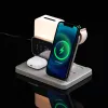 Зарядная станция с электронными часами и подсветкой Large Charge ver.3, серая