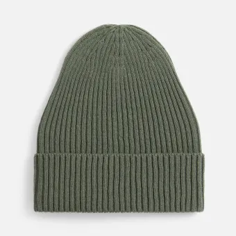 Шапка Catch Match без помпона, зеленая (полынь)