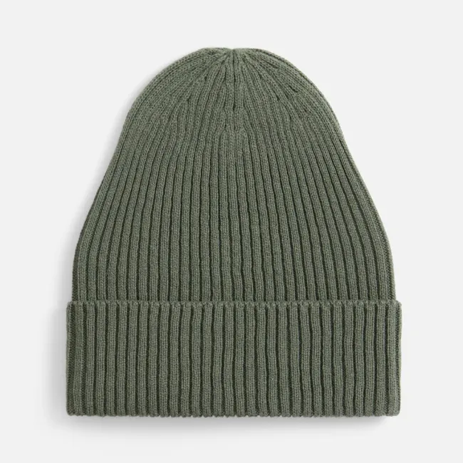 Шапка Catch Match без помпона, зеленая (полынь)