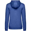 Толстовка с капюшоном женская Hoodie, ярко-синий меланж