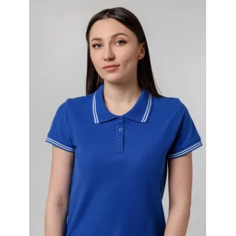 Рубашка поло женская Virma Stripes Lady, ярко-синяя