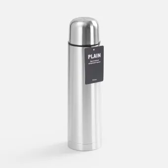 Термос Plain 750, ver.2, серебристый Термос Plain 750, ver.2, серебристый