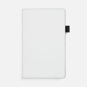 Ежедневник White Shall, недатированный, бело-черный