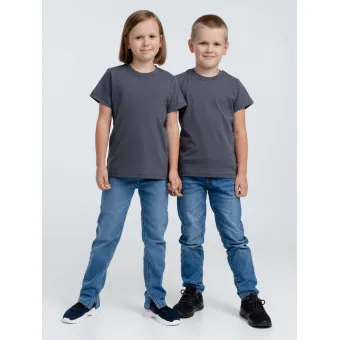 Футболка детская T-Bolka Kids, темно-серая (графит)