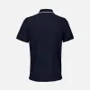 Рубашка поло унисекс Palermo, темно-синяя с белым