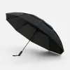Зонт обратного сложения twoGether с двойным куполом, черный Зонт обратного сложения twoGether с двойным куполом, черный