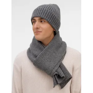 Шарф Laconi, темно-серый меланж