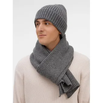 Шарф Laconi, темно-серый меланж Шарф Laconi, темно-серый меланж