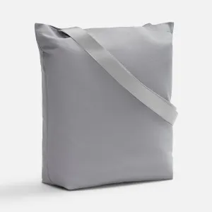 Шопер B5, серый с широкими серыми ручками