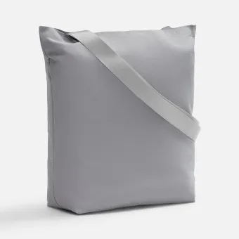 Шопер B5, серый с широкими серыми ручками