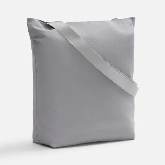 Шопер B5, серый с широкими серыми ручками