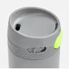 Термостакан X1 с цветной кнопкой, серый с желтым