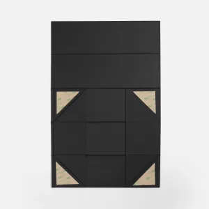 Коробка складная под бутылку Color Jacket Fold, черная