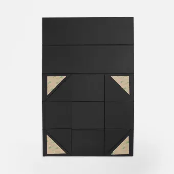 Коробка складная под бутылку Color Jacket Fold, черная