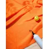 Флисовый плед Warm&Peace, оранжевый